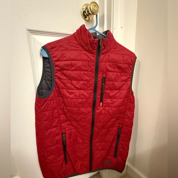 Free Country Vibrant Red Quilted Vest - Picture 2 of 3